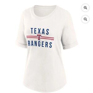 NEW Women's White Texas Rangers Tshirt XL 2XL NWT